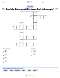 Anteprima della scheda stampabile di Grafici e Diagrammi (Mostrare Dati in Immagini)