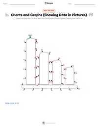 Charts and Graphs (Showing Data in Pictures) printable worksheet preview