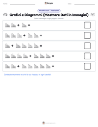 Anteprima della scheda stampabile di Grafici e Diagrammi (Mostrare Dati in Immagini)