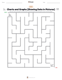Charts and Graphs (Showing Data in Pictures) printable worksheet preview