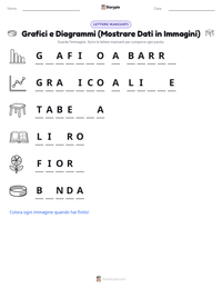 Anteprima della scheda stampabile di Grafici e Diagrammi (Mostrare Dati in Immagini)