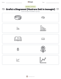 Anteprima della scheda stampabile di Grafici e Diagrammi (Mostrare Dati in Immagini)