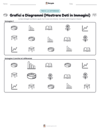 Anteprima della scheda stampabile di Grafici e Diagrammi (Mostrare Dati in Immagini)
