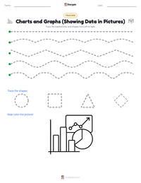Charts and Graphs (Showing Data in Pictures) printable worksheet preview