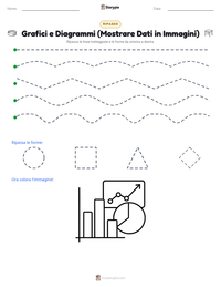 Anteprima della scheda stampabile di Grafici e Diagrammi (Mostrare Dati in Immagini)