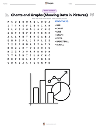 Charts and Graphs (Showing Data in Pictures) printable worksheet preview
