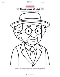 Frank Lloyd Wright printable worksheet preview