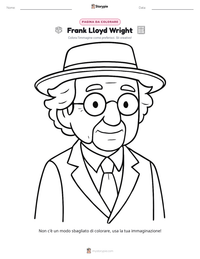Anteprima della scheda stampabile di Frank Lloyd Wright