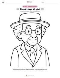 Podgląd drukowalnego arkusza ćwiczeń Frank Lloyd Wright