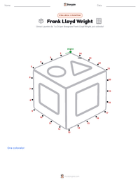 Anteprima della scheda stampabile di Frank Lloyd Wright
