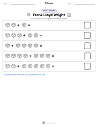 Frank Lloyd Wright printable worksheet preview