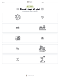 Frank Lloyd Wright printable worksheet preview