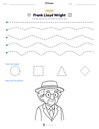 Frank Lloyd Wright printable worksheet preview