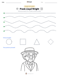 Podgląd drukowalnego arkusza ćwiczeń Frank Lloyd Wright