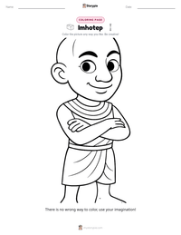 Imhotep printable worksheet preview