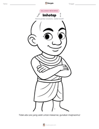 Prabaca lembar kerja cetak Imhotep