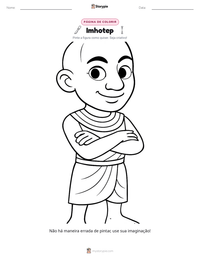 Prévia da folha de atividades imprimível Imhotep