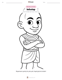 Imhotep yazdırılabilir çalışma sayfası önizlemesi