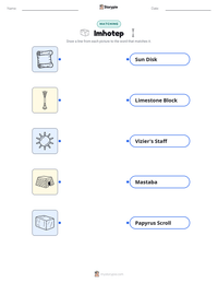 Imhotep printable worksheet preview