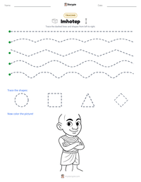 Imhotep printable worksheet preview