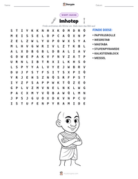 Imhotep druckbare Arbeitsblatt Vorschau