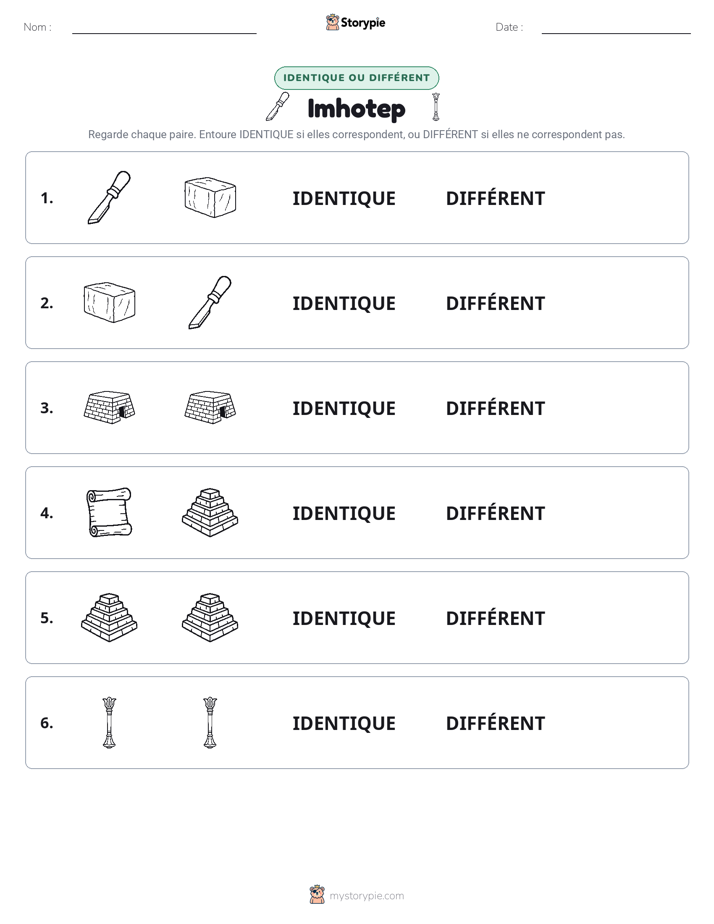 Identique ou Différent