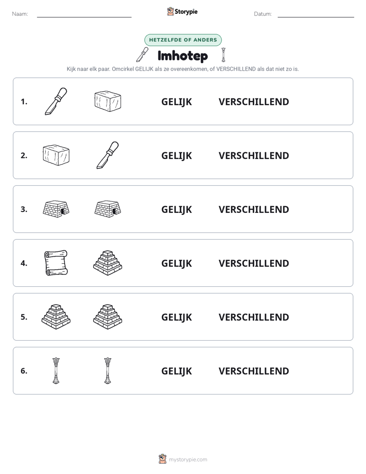 Zelfde of Verschillend