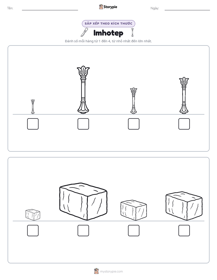 Thứ Tự Kích Thước