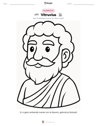 Vitruvius afdrukbare werkblad voorbeeld