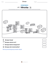 Prabaca lembar kerja cetak Vitruvius