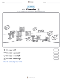 Vitruvius afdrukbare werkblad voorbeeld