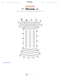 Prévia da folha de atividades imprimível Vitruvius
