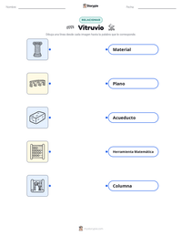 Vista previa de la hoja de trabajo imprimible de Vitruvio