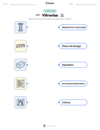 Prévia da folha de atividades imprimível Vitruvius
