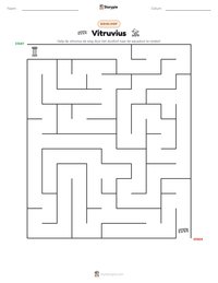 Vitruvius afdrukbare werkblad voorbeeld