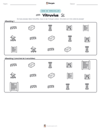 Vitruvius afdrukbare werkblad voorbeeld