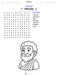 Vitruvius printable worksheet preview