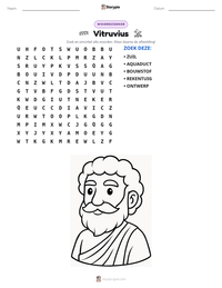 Vitruvius afdrukbare werkblad voorbeeld