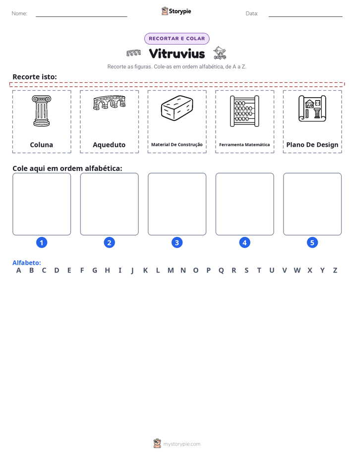 Recortar & Colar Alfabeto