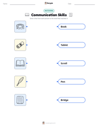 Communication Skills printable worksheet for kids