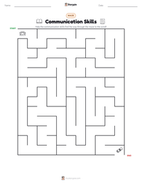 Communication Skills printable worksheet preview
