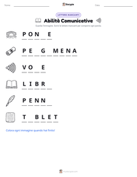 Anteprima della scheda stampabile di Abilità Comunicative