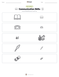 Communication Skills printable worksheet preview