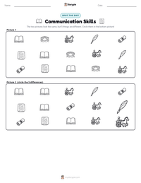 Communication Skills printable worksheet preview