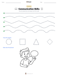 Communication Skills printable worksheet preview