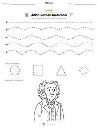 John James Audubon printable worksheet preview