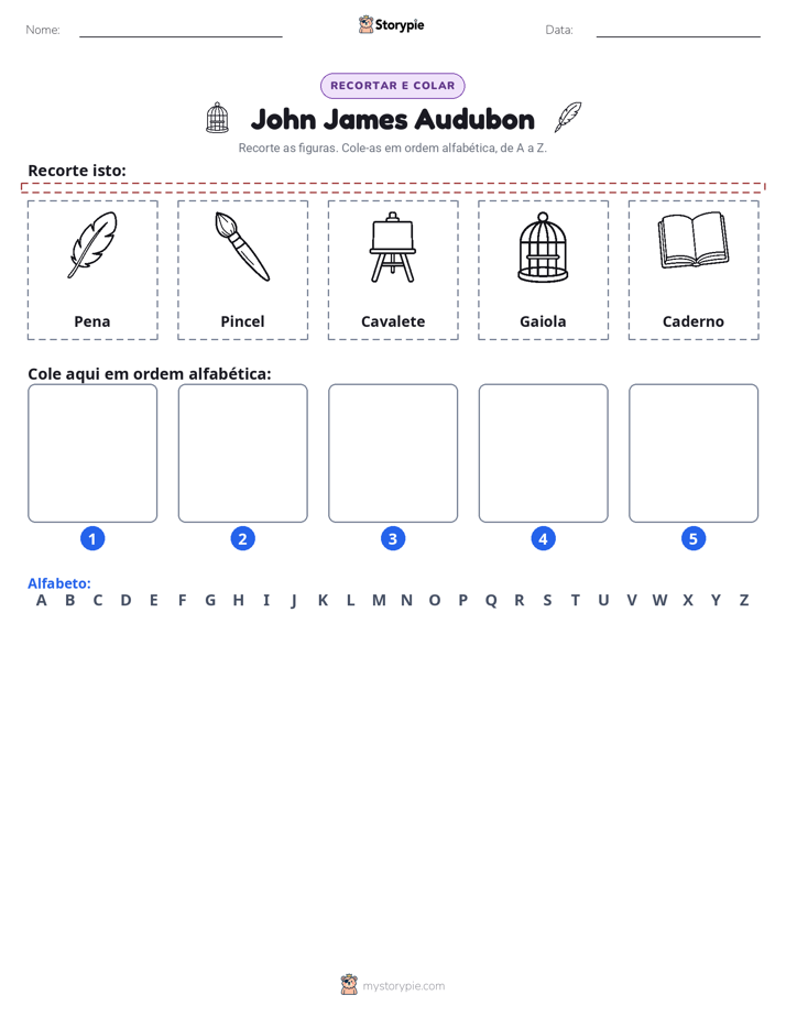 Recortar & Colar Alfabeto