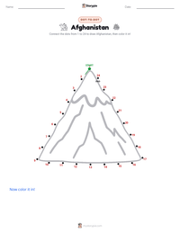 Afghanistan printable worksheet preview