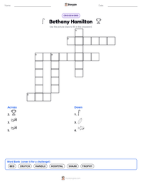 Bethany Hamilton printable worksheet preview