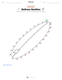 Bethany Hamilton printable worksheet preview